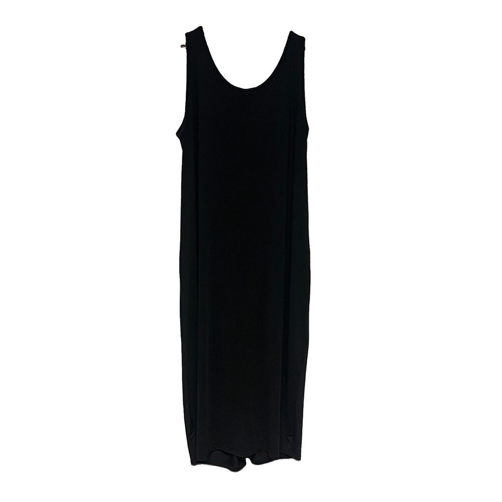 Zanzea Open Back Womens Black Maxi Jersey Dress Cover Up Size 18 Sleeveless
